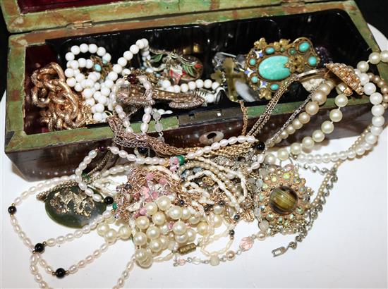 A quantity of costume jewellery, watches and lighters